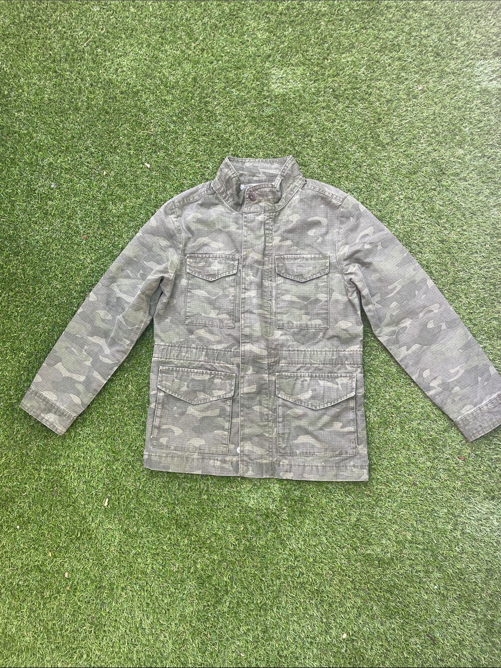 OshKosh B'gosh Kids Gray Camo Utility Jacket